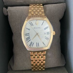 BULOVA Men's Gold Watch - Never Worn, Still in Box